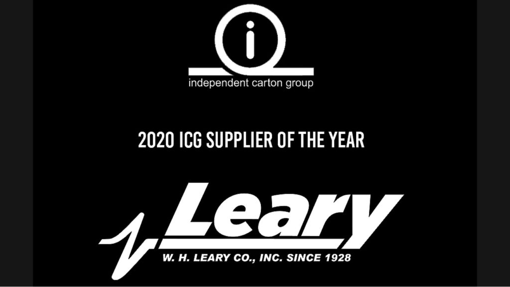 W. H. Leary earns ICG’s 2020 Supplier of the Year Award