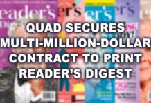 Quad secures multi-million-dollar contract to print Reader’s Digest Quad secures multi-million-dollar contract to print Reader’s Digest